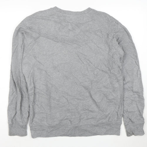 Calvin Klein Jeans Men's Grey Crew Neck Pullover Sweatshirt L