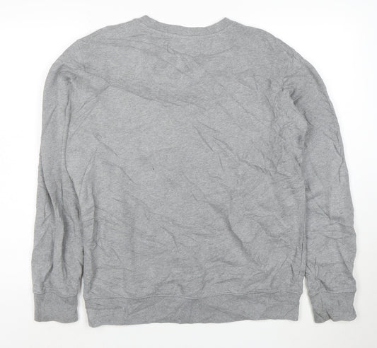 Calvin Klein Jeans Men's Grey Crew Neck Pullover Sweatshirt L