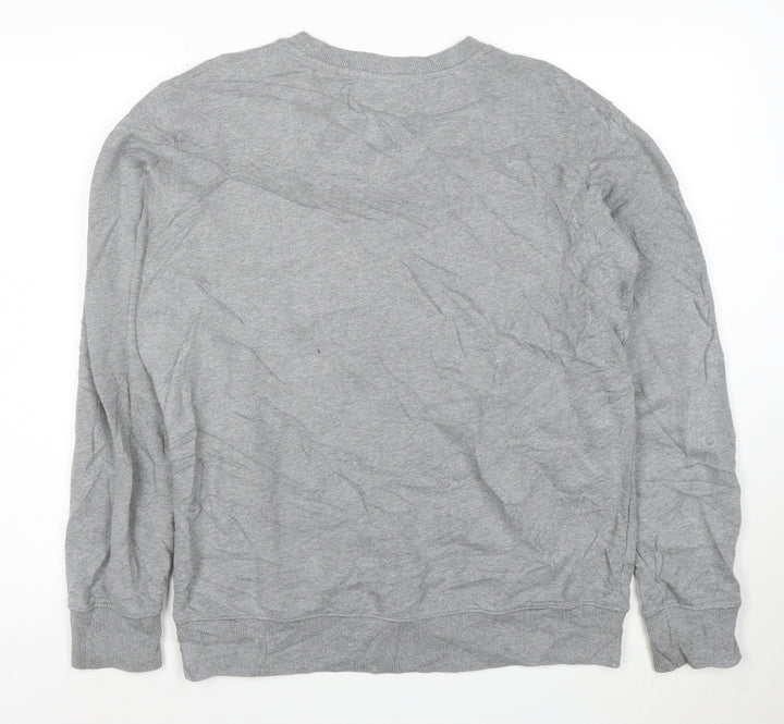 Calvin Klein Jeans Men's Grey Crew Neck Pullover Sweatshirt L