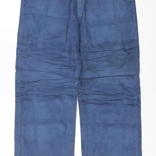 Burberry Women Blue Corduroy Chino Trousers Size 32
