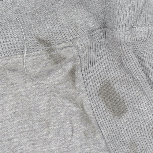 Adidas Mens Grey Crew Neck Logo Sweatshirt Size M Regular Fit
