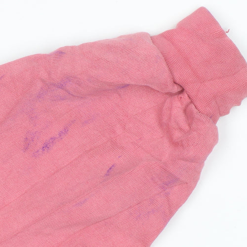 Tommy Jeans Women Pink L Pullover Sweatshirt Cotton Relaxed Fit
