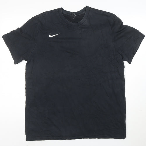 Nike Men’s Black Dri-Fit Regular Fit Crew Neck T-Shirt XL