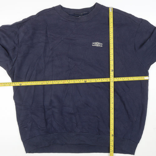 Umbro Men's Blue XXL Crew Neck Pullover Sweatshirt