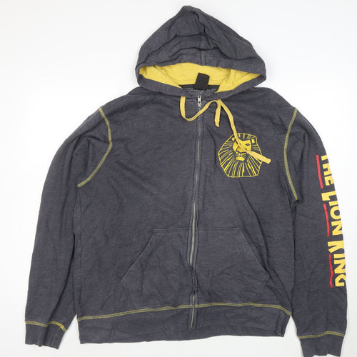 Disney The Lion King Men's Grey Full Zip Hoodie XL