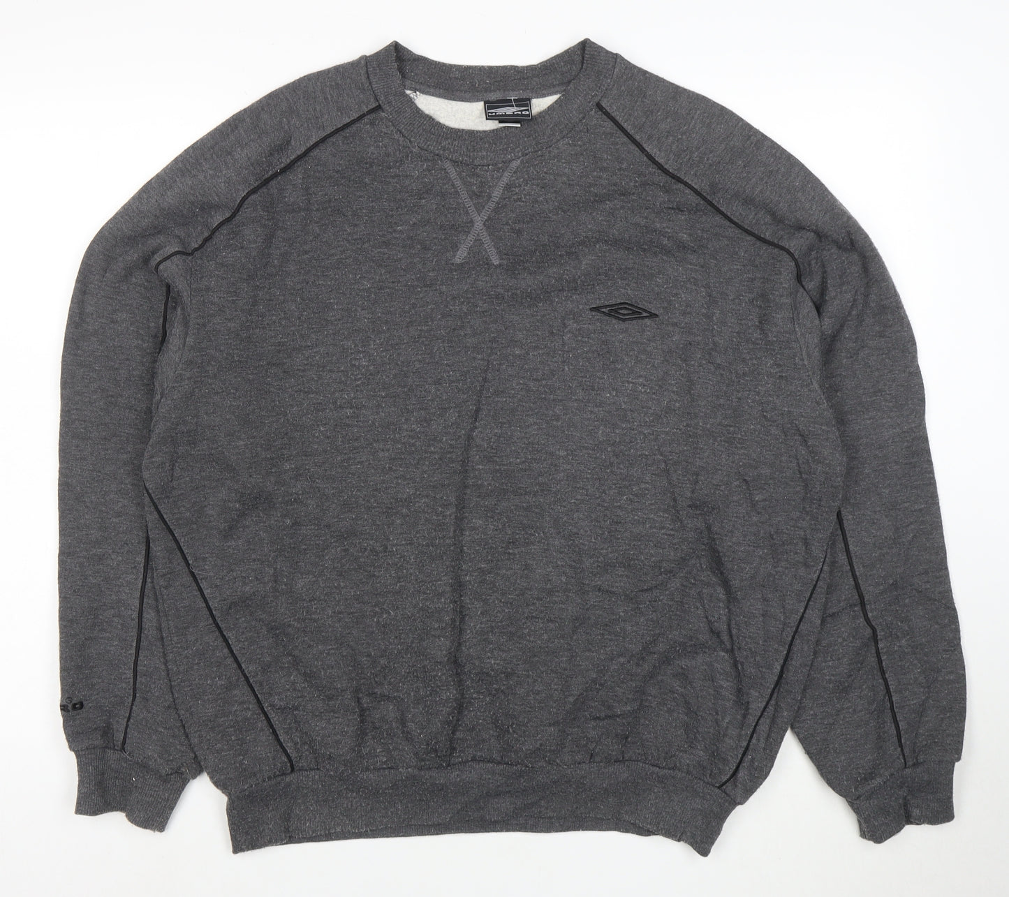 Umbro Men’s Grey XL Pullover Crew Neck Sweatshirt