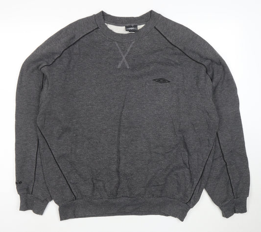 Umbro Men’s Grey XL Pullover Crew Neck Sweatshirt