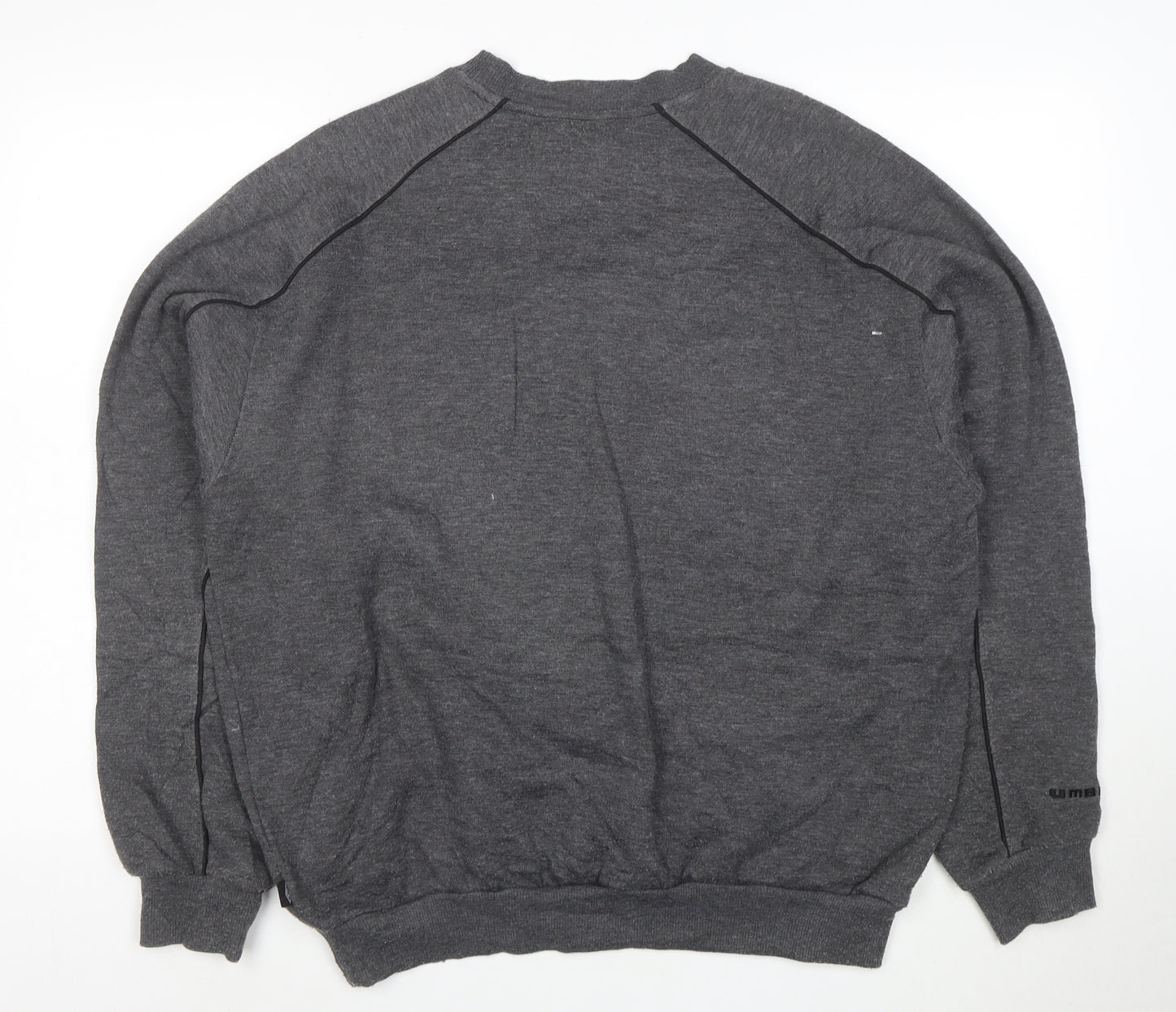 Umbro Men’s Grey XL Pullover Crew Neck Sweatshirt