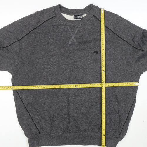Umbro Men’s Grey XL Pullover Crew Neck Sweatshirt
