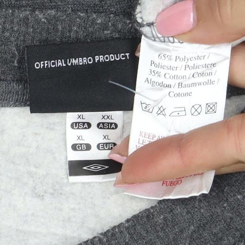 Umbro Men’s Grey XL Pullover Crew Neck Sweatshirt
