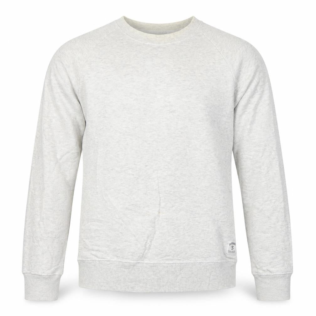 Front view of Carhartt WIP men’s grey small pullover sweatshirt regular fit