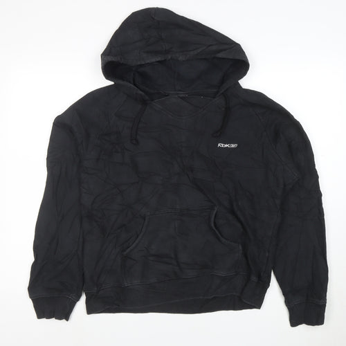 Reebok Men’s Black 2XL Pullover Hoodie Sports Fleece