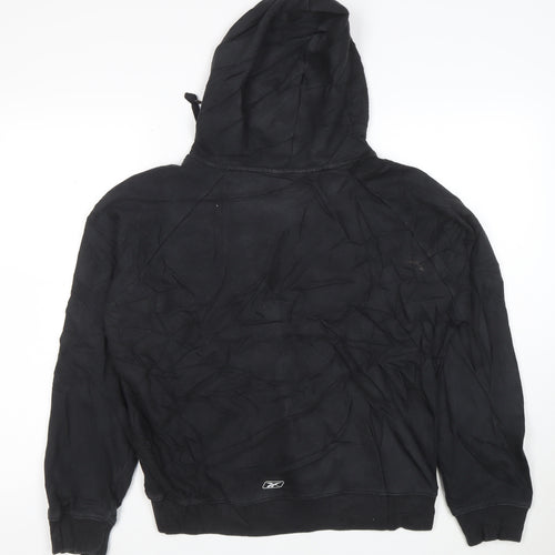 Reebok Men’s Black 2XL Pullover Hoodie Sports Fleece