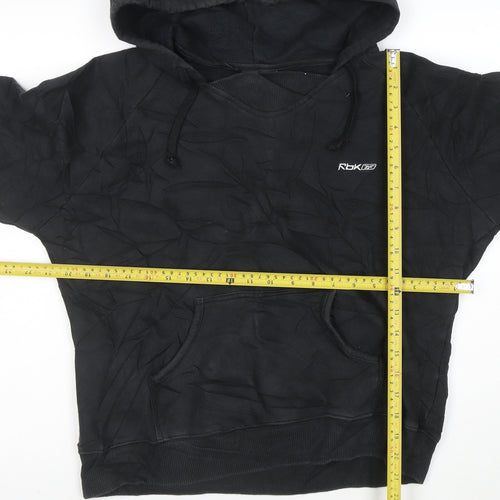 Reebok Men’s Black 2XL Pullover Hoodie Sports Fleece
