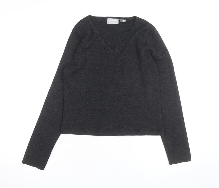 Old Navy Men's Black V-Neck Wool Blend Pullover Jumper M