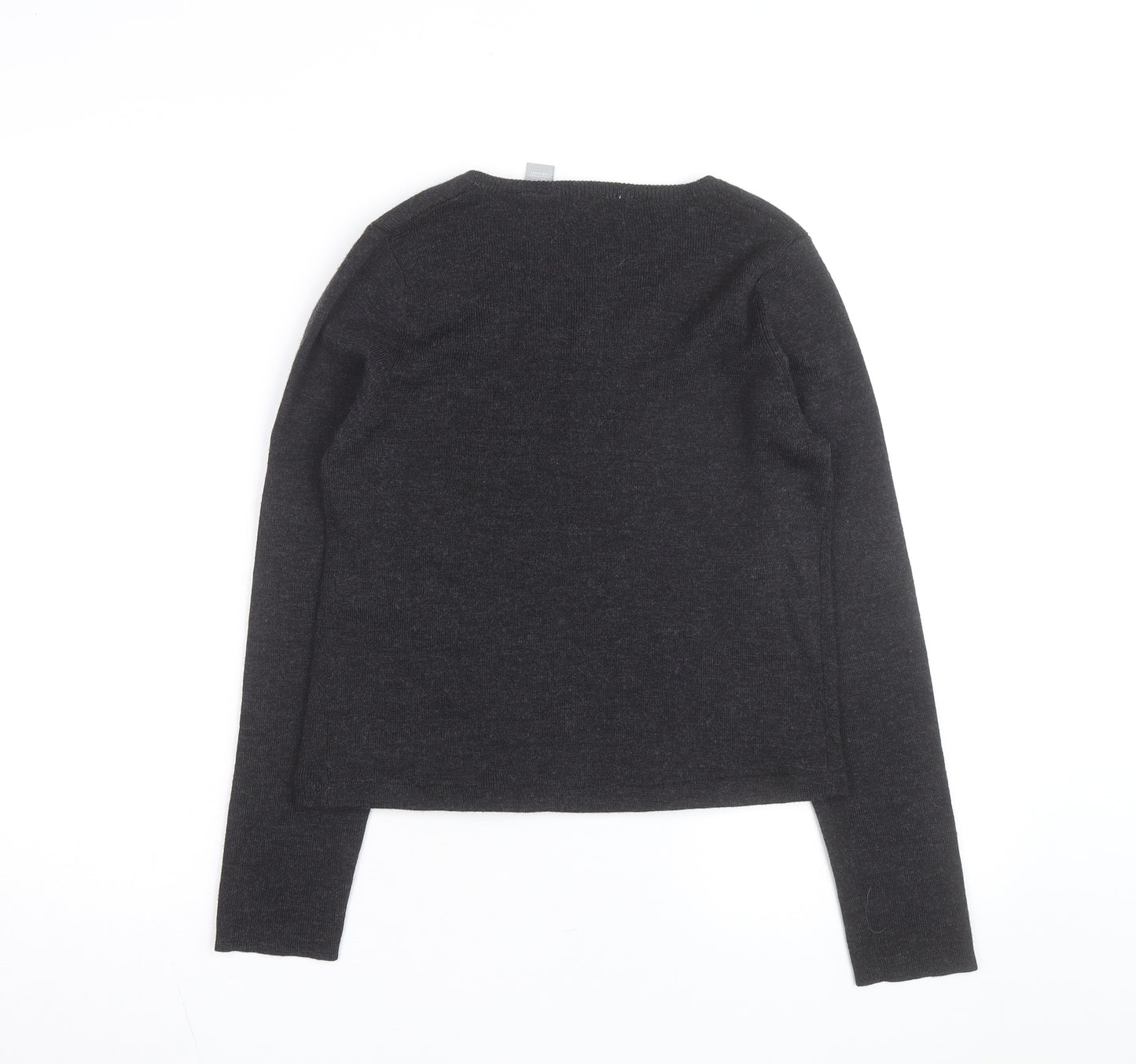 Old Navy Men's Black V-Neck Wool Blend Pullover Jumper M
