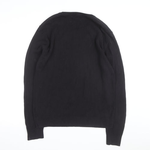 Calvin Klein Jeans Men’s Black XL Cotton Crew Neck Jumper