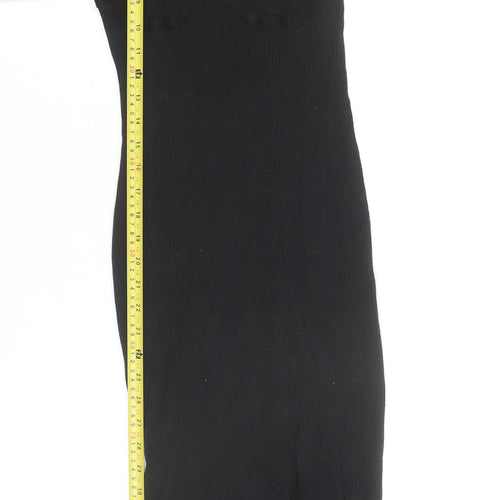 New Look Women’s Black Midi Bodycon Knit Dress Size 12