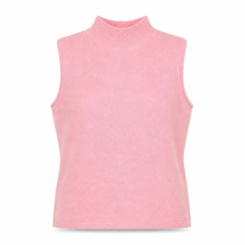 Carolyn Taylor Women’s Pink Mock Neck Sleeveless Knit Jumper XL
