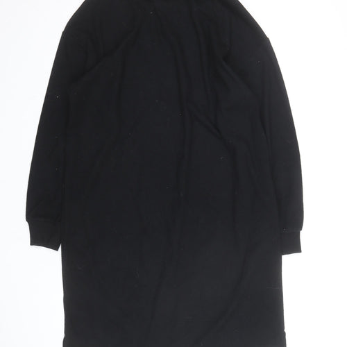 Marks and Spencer Women Black Size 10 Tunic Sweatshirt Dress