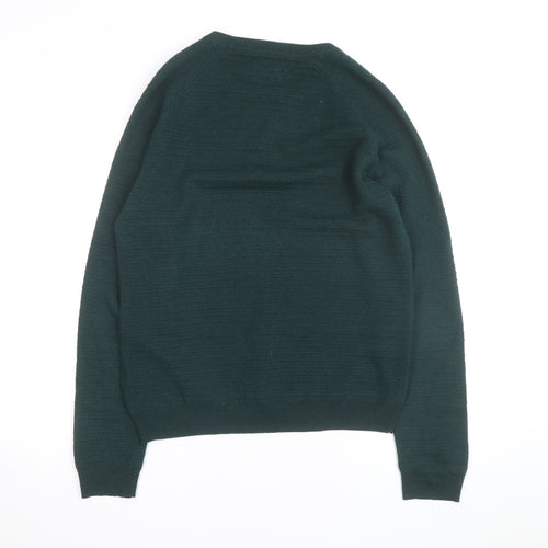 Farah Men’s Green Cotton Crew Neck Pullover Jumper Size M