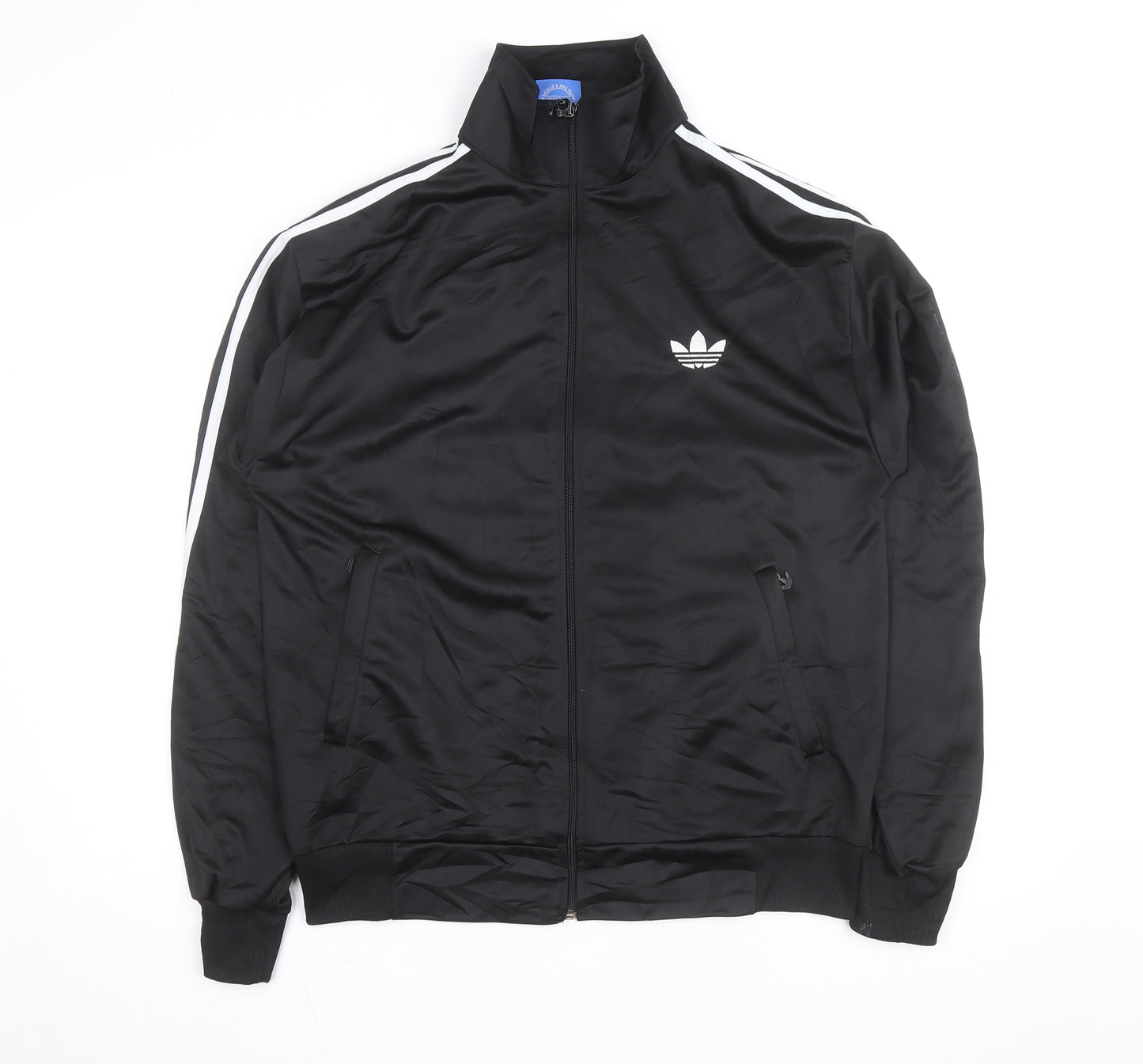 Adidas Men's Black XL Track Jacket Windbreaker Full Zip