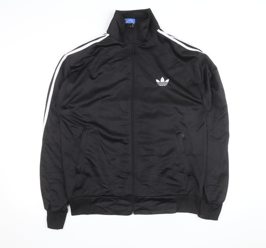 Adidas Men's Black XL Track Jacket Windbreaker Full Zip
