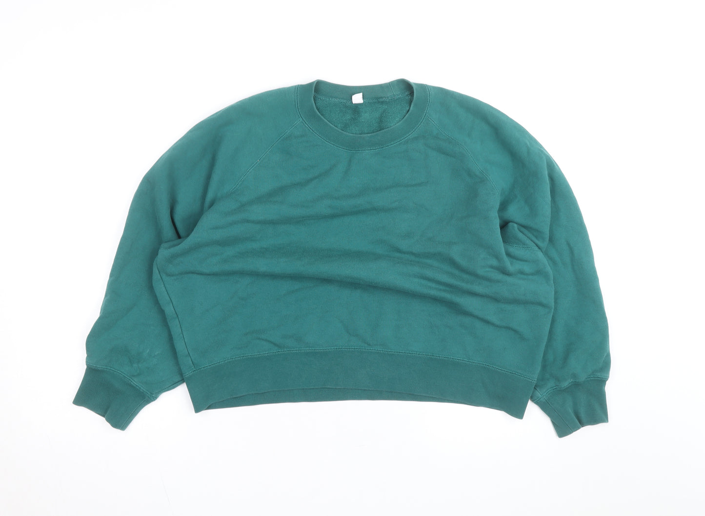 UNIQLO Men's Green XL Crew Neck Pullover Sweatshirt