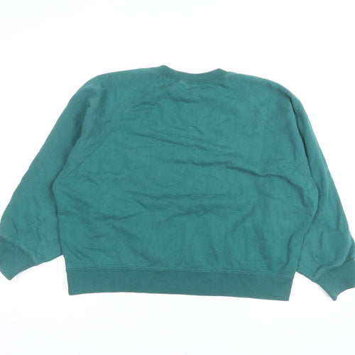 UNIQLO Men's Green XL Crew Neck Pullover Sweatshirt