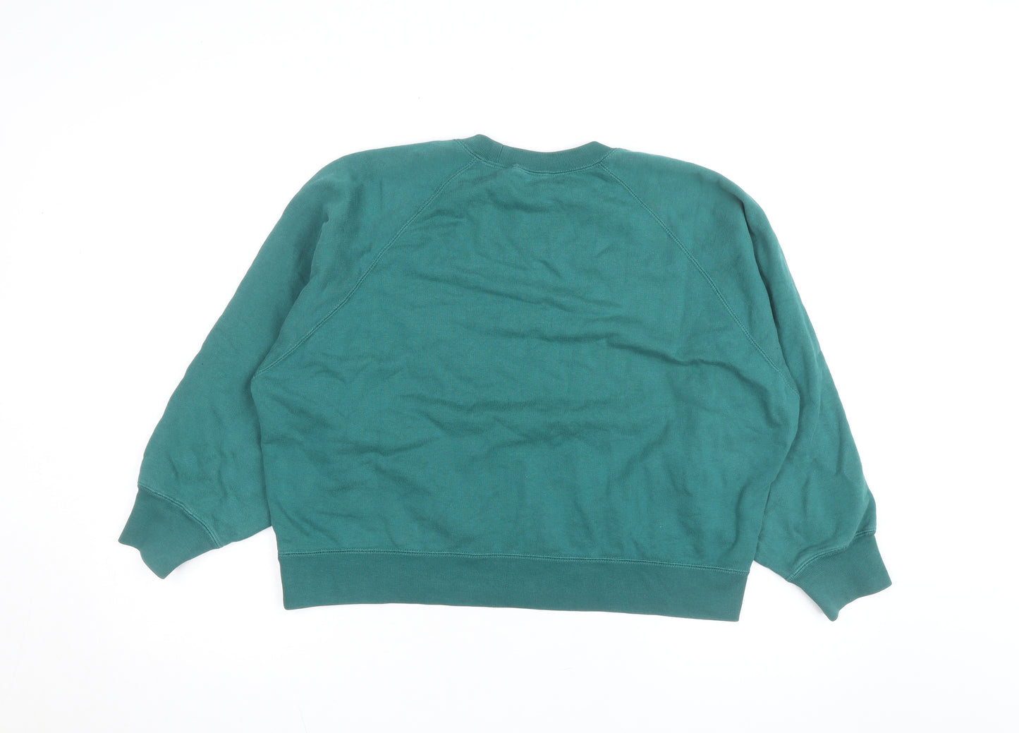UNIQLO Men's Green XL Crew Neck Pullover Sweatshirt