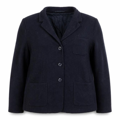 Gap Women Navy Wool Blend Single-Breasted Blazer UK 18