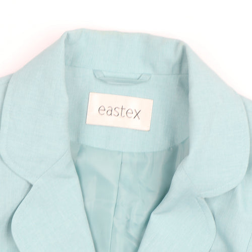 Eastex Women's Blue Single-Breasted Blazer Jacket Size 16