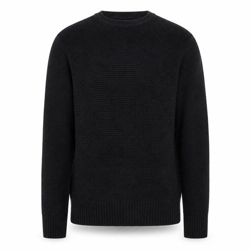 Gap Men Black Cotton Chunky Knit Crew Neck Jumper Size S