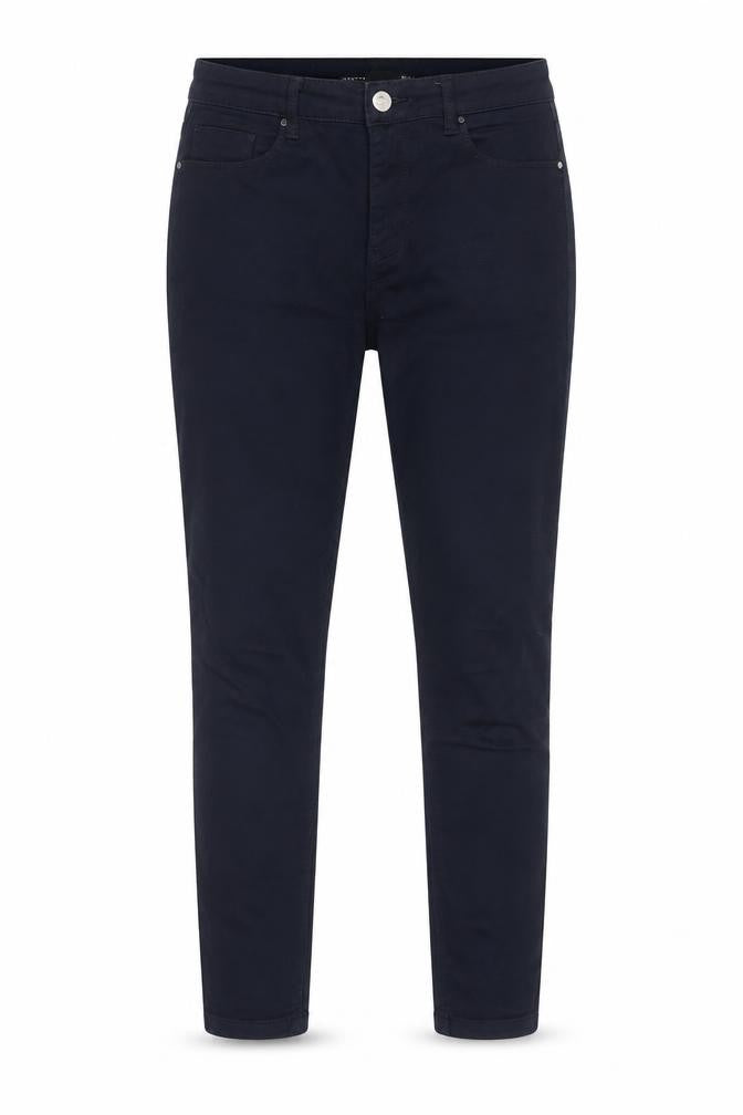Front view of Dunnes Women's Blue Skinny Jeans, size 10, Stretch Denim