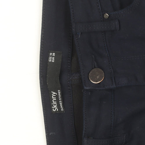 Dunnes Stores Women's Blue Skinny Jeans Size 10 Stretch Denim