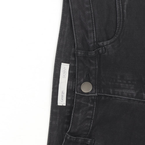 George Women's Black Skinny Jeggings Size 12 Stretch Denim