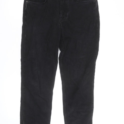 BDG Men’s Black Corduroy Dad Trousers W30 L30 Straight Leg
