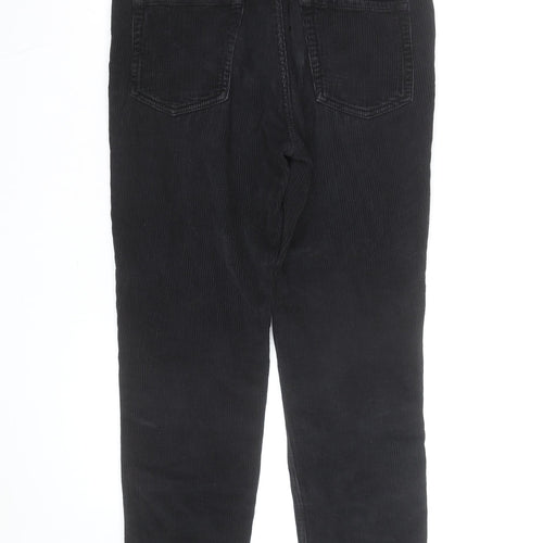 BDG Men’s Black Corduroy Dad Trousers W30 L30 Straight Leg