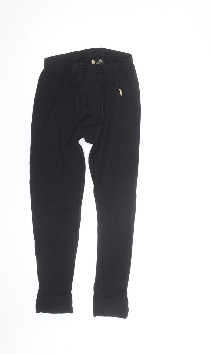 U.S. Polo Assn. Men's Black Compression Leggings Size L Activewear