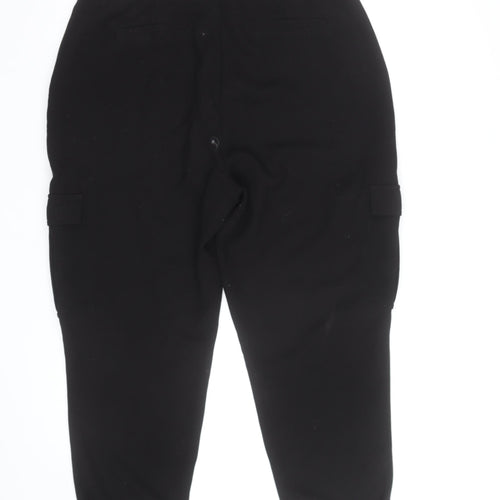 Mint Velvet Women's Black Slim Cargo Trousers Size 16S