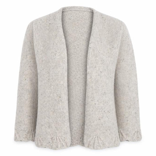 Lauren Ashley Women Beige Petite Wool Cardigan Size Small