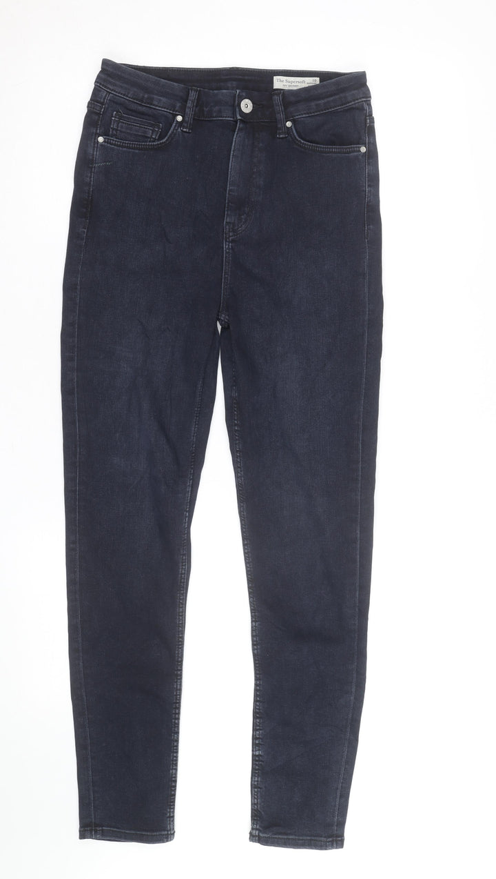 Marks and Spencer Women Blue Size 10 Skinny Stretch Jeans