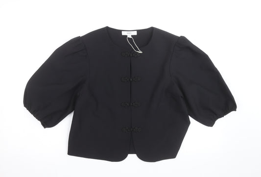 Marks and Spencer Women's Black Button Blouse Size 10 Regular