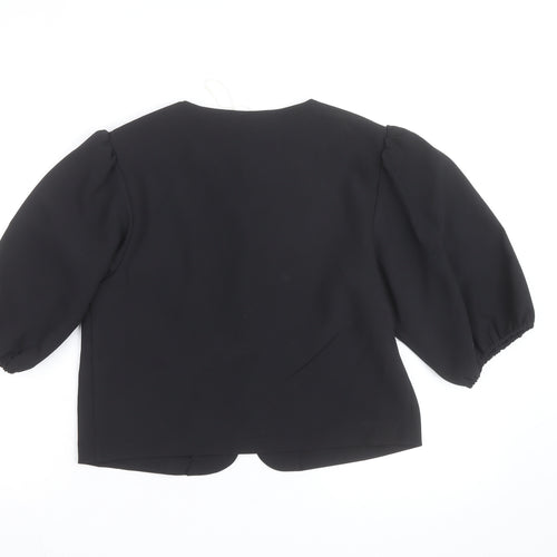 Marks and Spencer Women's Black Button Blouse Size 10 Regular