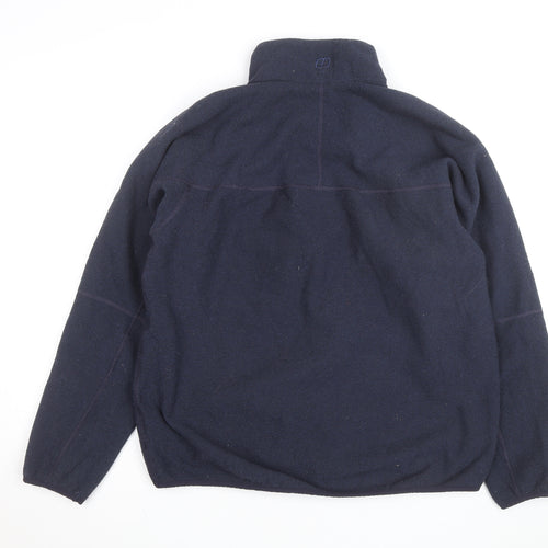 Berghaus Men Blue Fleece L 1/2 Zip Outdoor Hiking Jacket
