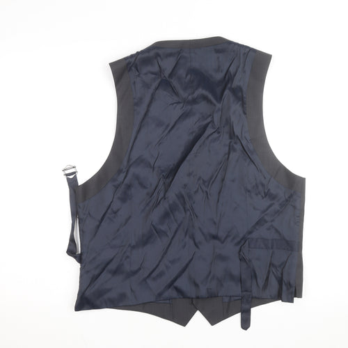 John Lewis Men's Grey Pure Wool Tailored Fit Waistcoat Size 44