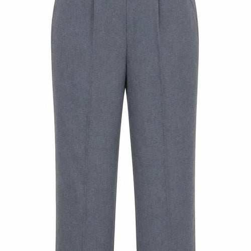 Bonmarché Women Blue Size 14 Straight Leg Elastic Waist Trousers