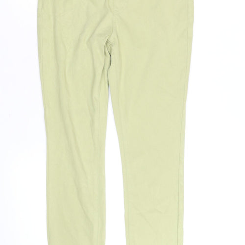 Uniqlo Womens Green Cotton Stretch Skinny Jeggings Size M