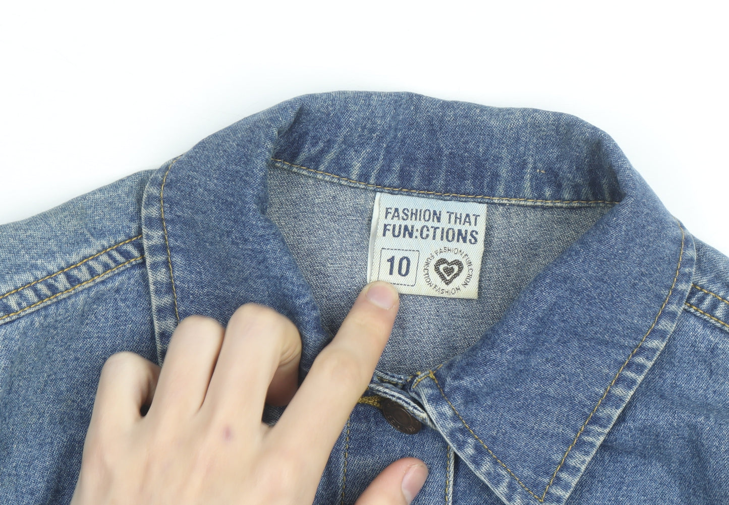 Fashion That Functions Women's Blue Denim Jacket Size 10