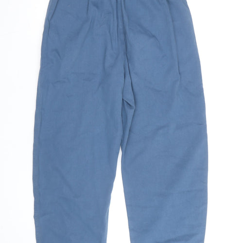 United Colors of Benetton Women Blue Cargo Trousers Size 12